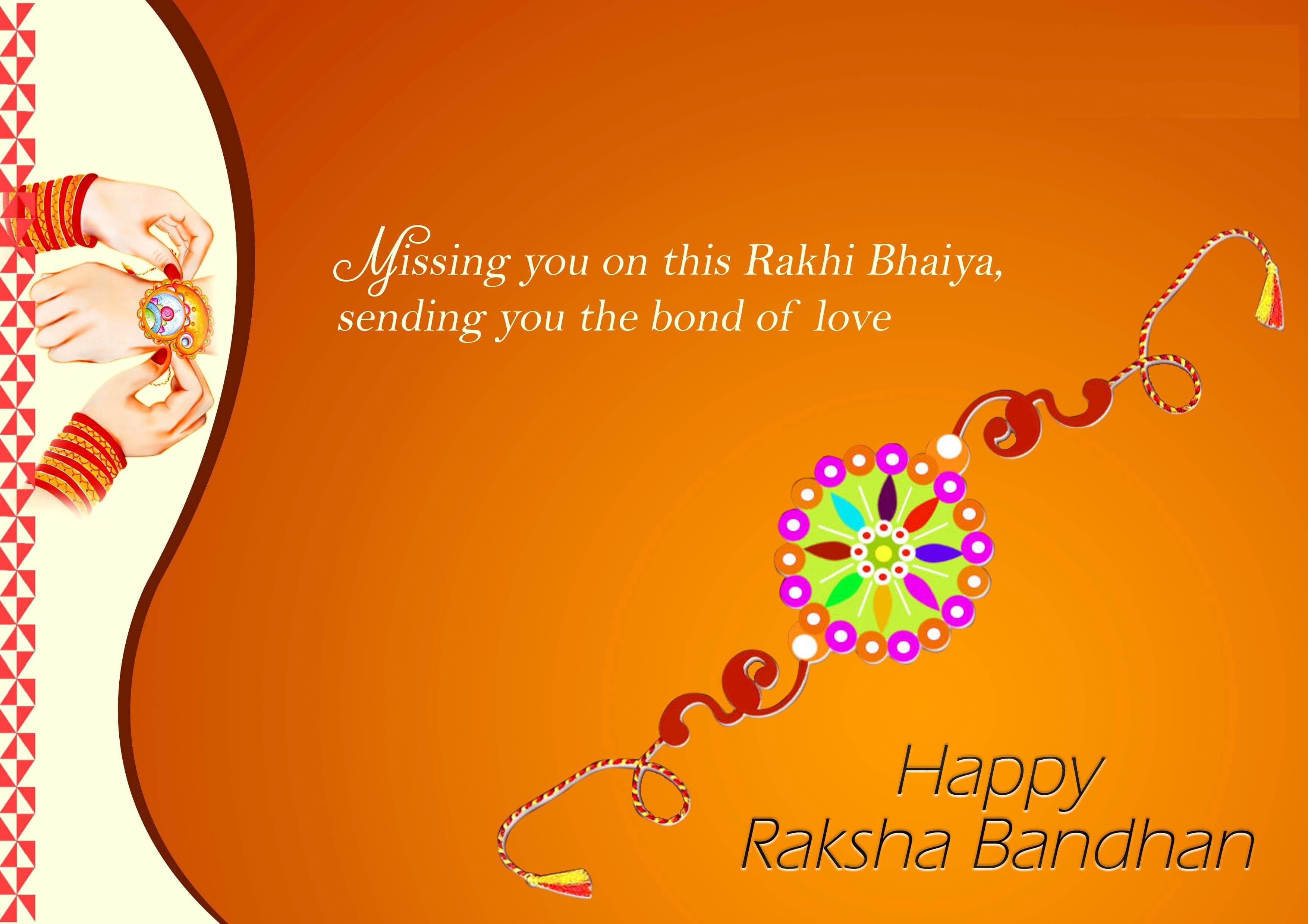 Happy Raksha Bandhan Greetings images wallapers in hindi