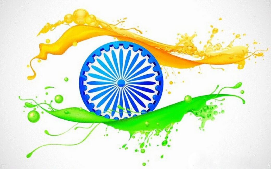 happy independence day india flag wallpaper image