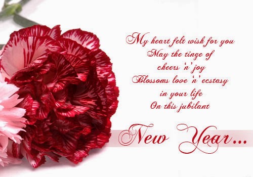 Happy New Year quotes flower images greeting cards hd