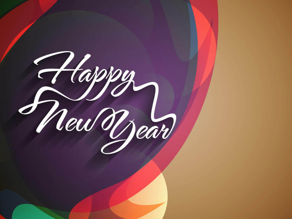 Happy New Year greeting card, images, wallpaper