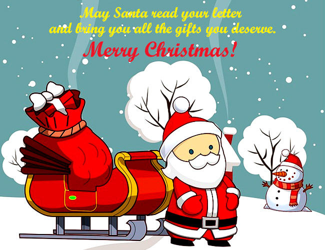 Merry Christmas Santa Claus Cartoon