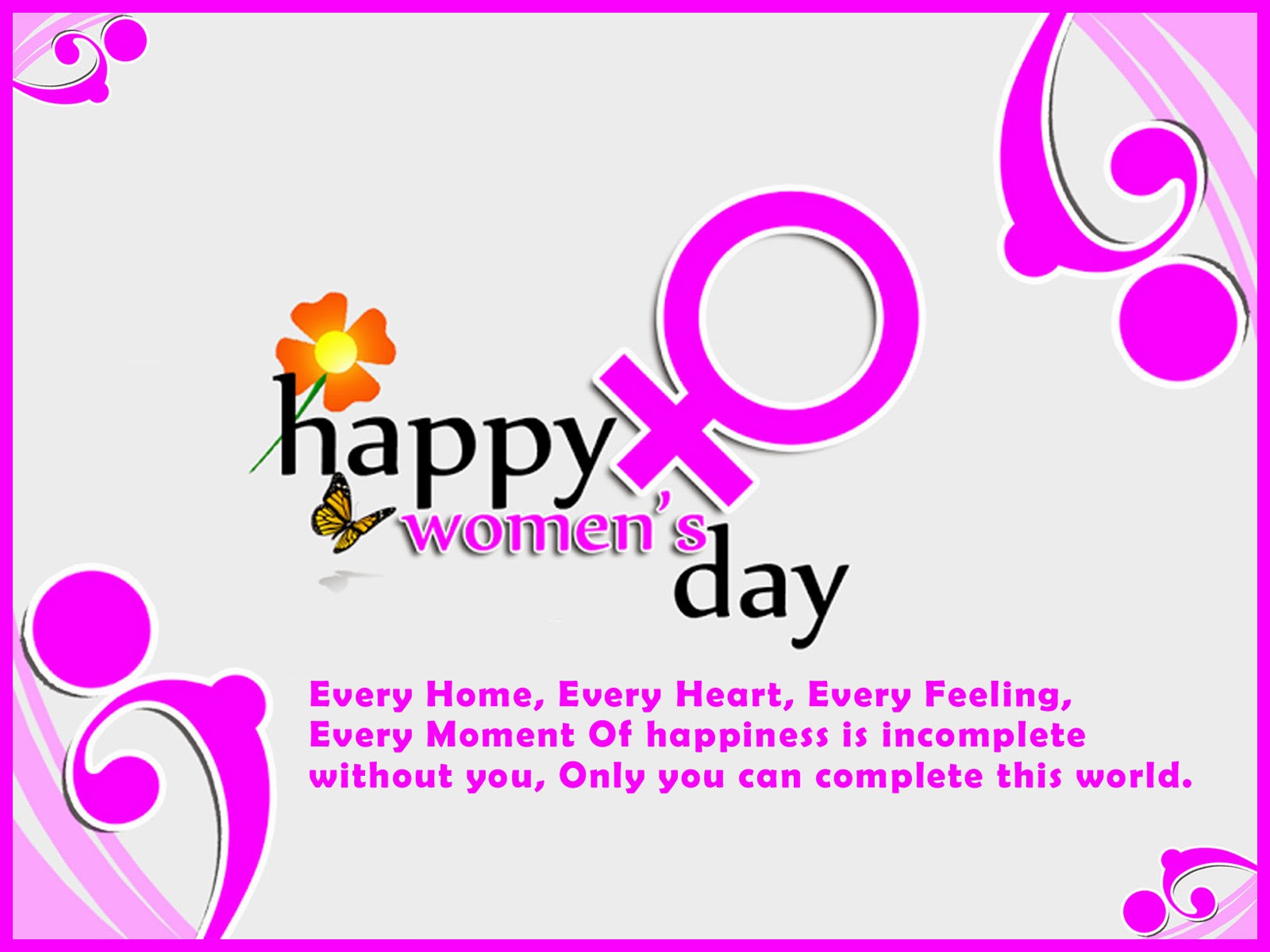 Womens Day SMS Wishes for 8th March
