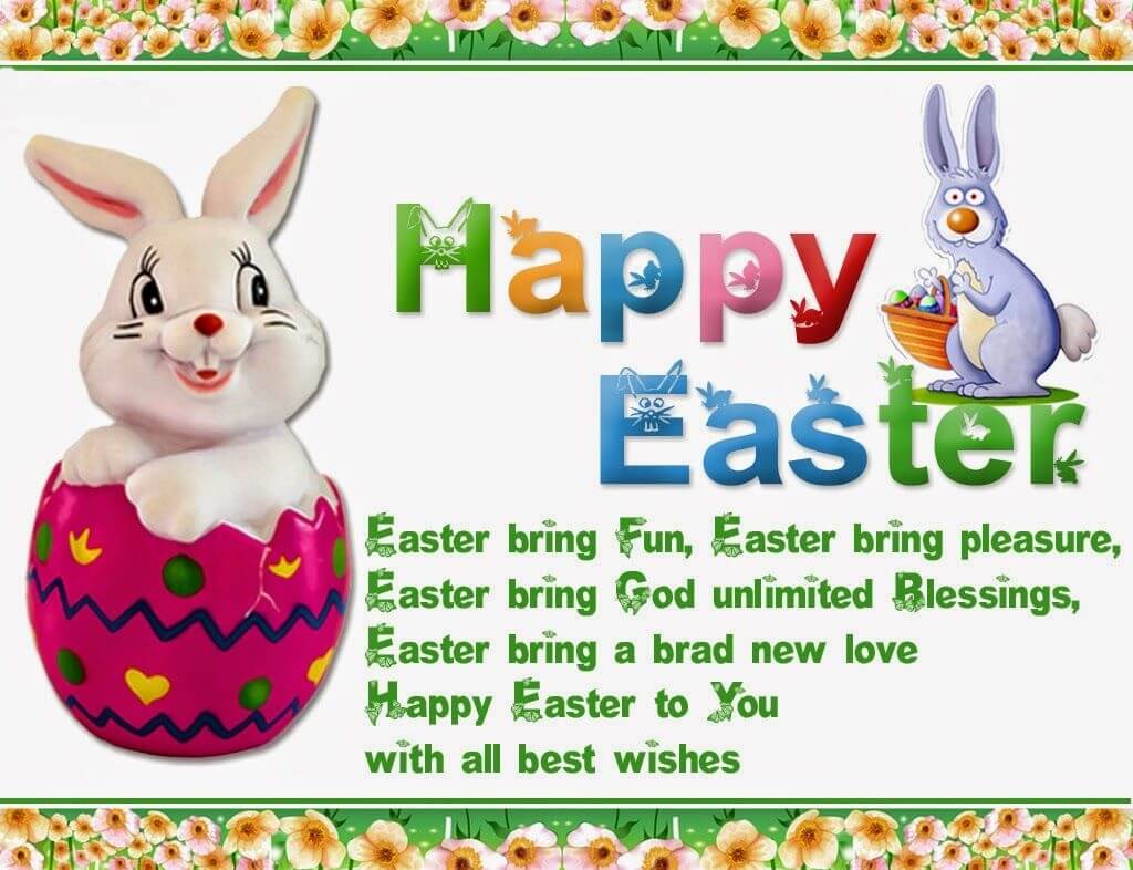 Happy Easter Sunday Wishes Bunny