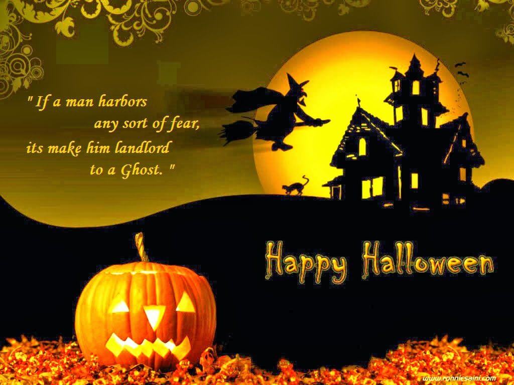 Happy Halloween Wishes Haunted House