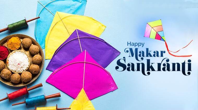 Happy Makar Sankranti Wishes Kites
