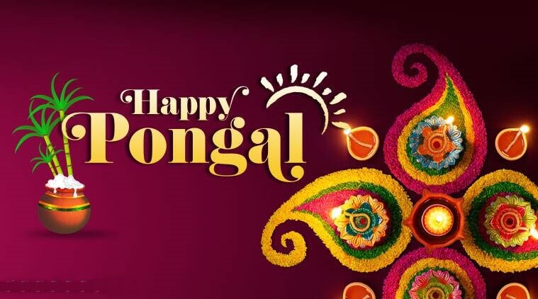 Happy Pongal Wishes Rangoli