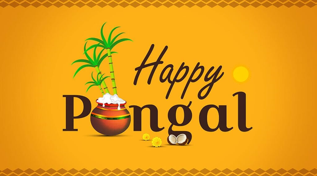 Happy Pongal Wishes Yellow