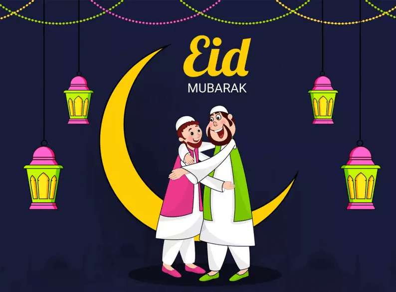 Eid Mubarak Wishes Hug