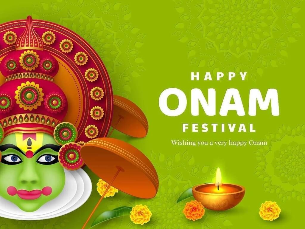 Happy Onam Wishes Greeting Card