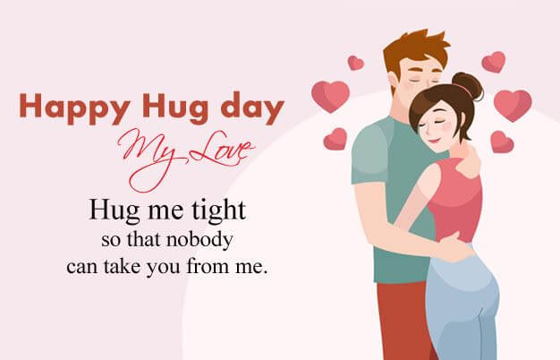 Happy Hug Day Wishes Message