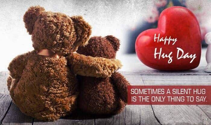 Happy Hug Day Wishes Teddy Bear