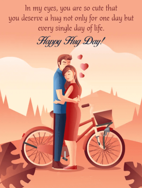 Happy Hug Day Wishes Wallpaper