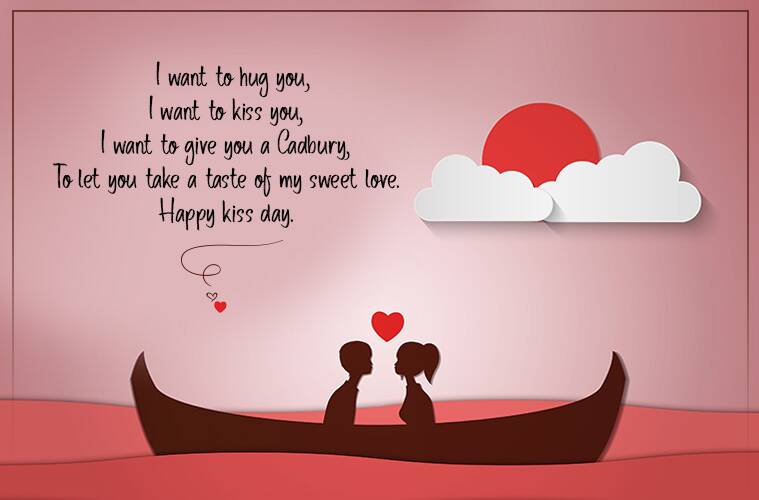Happy Kiss Day Wishes Boat