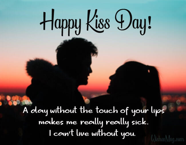 Happy Kiss Day Wishes Message