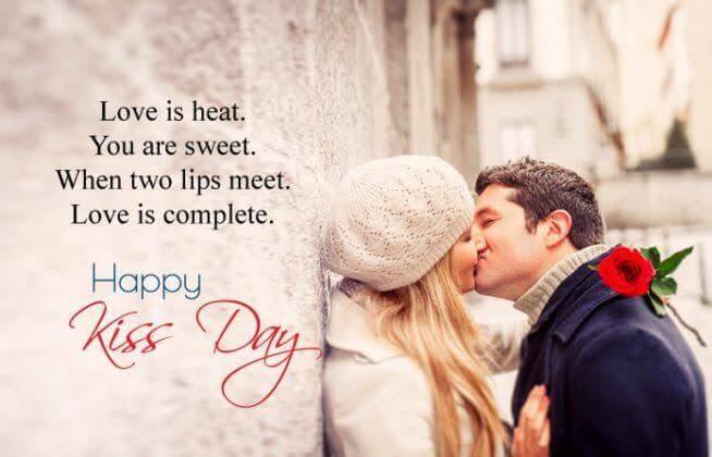 Happy Kiss Day Wishes Romantic