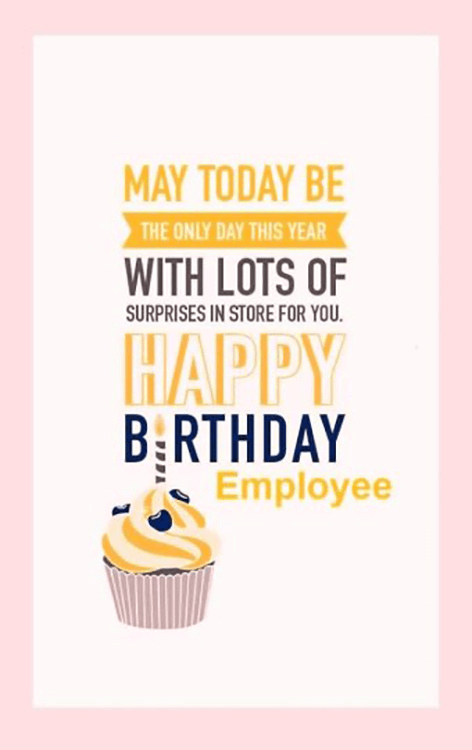 53+ Happy Birthday Wishes For Employee – Messages, Quotes, Greeting Card & Images