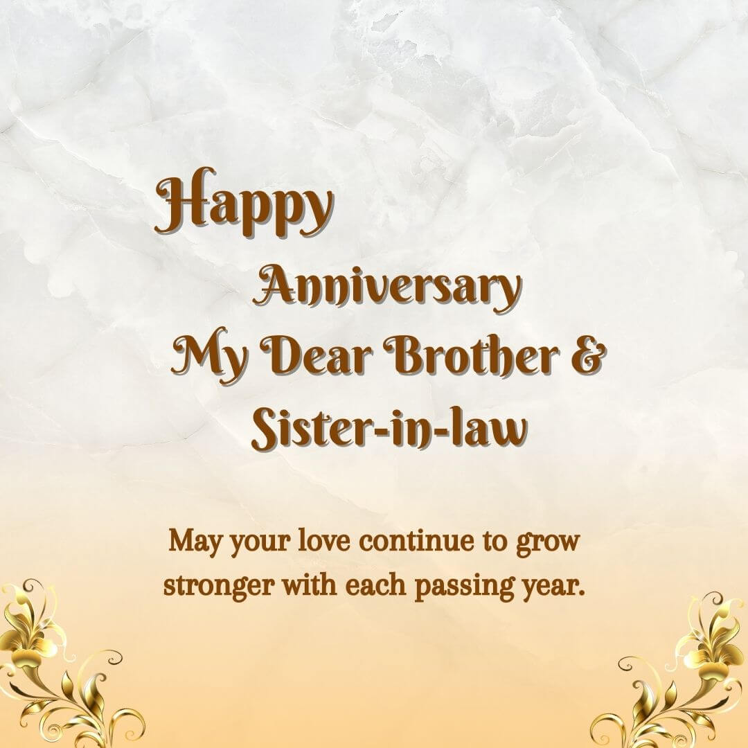 First Wedding Anniversary Wishes For Brother