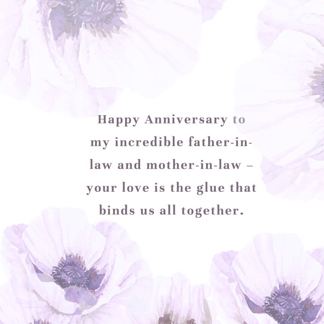 Happy Anniversary, Mother-in-law and Father-in-law Quotes